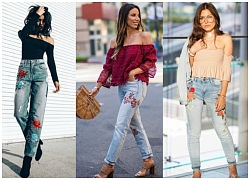 Quần Jeans thêu: 7 cách "lên đồ siêu chất" để nàng mặc đẹp mỗi ngày