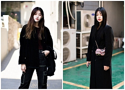 Ngắm streetstyle mùa đông của giới trẻ hàn quốc với gam màu đen chủ đạo