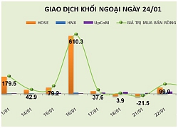 Phiên 24/1: Khối ngoại gom thêm hơn 1,5 triệu cổ phiếu CTG và 1 triệu cổ phiếu STB