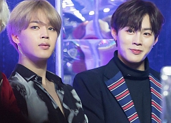 2 idol siêu hot của nhóm nhạc đối địch BTS - EXO gây bão vì cùng dự concert chia tay Wanna One, lại còn rơi nước mắt