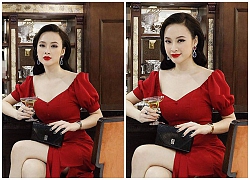 Angela Phương Trinh gợi cảm 'bùng nổ' trong chiếc váy đỏ xẻ cao vút