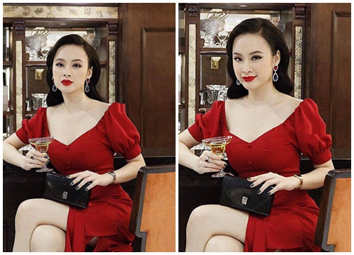 Angela Phương Trinh gợi cảm 'bùng nổ' trong chiếc váy đỏ xẻ cao vút