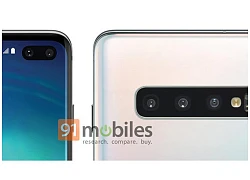 Galaxy S10 Plus lộ ảnh render chính thức với cụm 3 camera nằm ngang, màn hình đục lỗ, màu Prism White