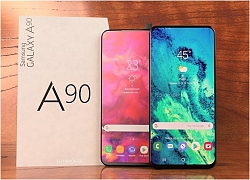 Hình ảnh render về smartphone camera "thò thụt" - Galaxy A90 xuất hiện