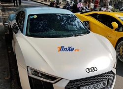 Qua bàn tay Cường "Đô-la", chiếc siêu xe Audi R8 V10 Plus từng của Chủ tịch Trung Nguyên đã trở nên bắt mắt hơn trước