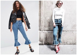 Bí quyết giúp nàng lên đồ đẹp với quần jeans lửng ống loe chuông