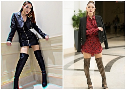 Cuối cùng, Minh Hằng đã biết cách đi boots cao cổ sao cho chân thon dài miên man rồi!