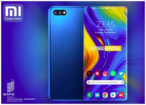 Xiaomi đệ trình sáng chế smartphone với màn hình tràn ra cả bốn cạnh