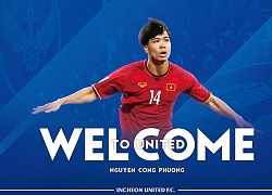 Chính thức: Công Phượng nhận áo số 23 Incheon United FC