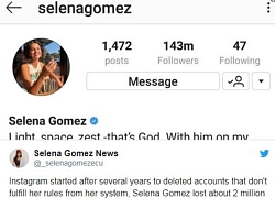 Jisoo &#8211; Selena Gomez mất hàng trăm nghìn lượt theo dõi sau cuộc &#8220;thanh trừng&#8221; của Instagram