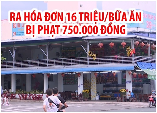 Nhà hàng Nha Trang có tờ hóa đơn 16 triệu đồng/bữa ăn bị phạt 750.000 đồng