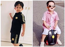 "Rich kid" đây rồi, mới 3 tuổi con trai Khánh Thi có cả kho đồ hiệu sành điệu bậc nhất