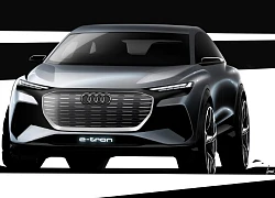 Audi chính thức hé lộ thiết kế của Q4 e-tron, một mẫu SUV cỡ C hoàn toàn mới