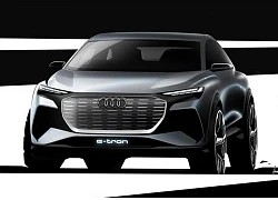 Audi hé lộ hình ảnh SUV chạy điện Q4 e-tron sắp ra mắt