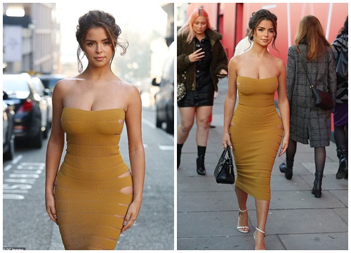 Demi Rose khoe 'núi đôi' ngoại cỡ với váy cúp ngực siêu gợi cảm