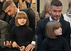 Gia đình Beckham &quot;dắt díu&quot; đi sự kiện: Tưởng Brooklyn và bạn gái gây chú ý, ai dè David - Harper mới là tâm điểm