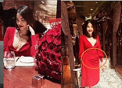 Lan Khuê khoe Valentine sang chảnh đầu tiên sau đám cưới nhưng netizen chỉ chú ý tới vòng 2 lùm lùm