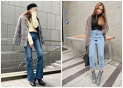 Quần Jeans cạp cao tôn dáng dáng hiệu quả cho các nàng nấm lùn