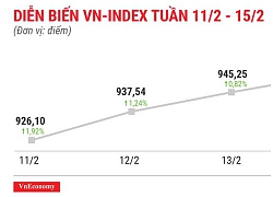 Top 10 cổ phiếu tăng/giảm mạnh nhất tuần 11-15/2