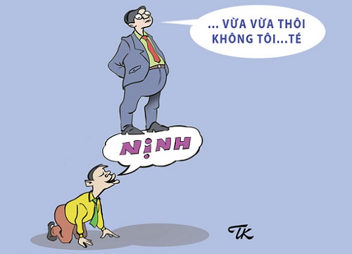 Chùm tranh biếm họa 'Siêu nịnh'