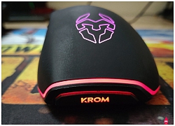 Trên tay chuột chiến game Kenon của Krom Gaming: Led RGB, build tốt, driver chuyên sâu, giá dưới 500k