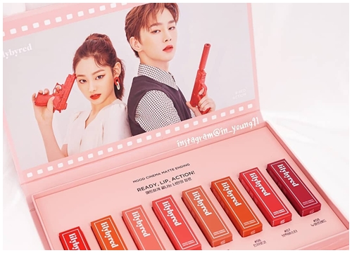 Trọn bộ son Lilybyred Mood Cinema Matte Ending Lipsticks được cựu thành viên JBJ Kwon Hyun Bin làm đại diện