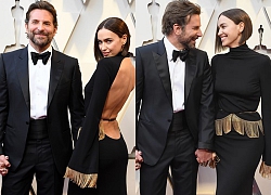 Irina Shayk khoe lưng trần bên Bradley Cooper tại Oscar