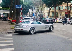 Sau một năm vắng bóng, &#8216;mũi tên bạc&#8217; Mercedes-Benz SLR McLaren độc nhất Việt Nam bất ngờ trở lại