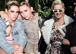 Tiền tiệc Oscar: Miley Cyrus tình tứ bên Kristen Stewart dù đến với chồng, Katy Perry khoe nhẫn khủng bên dàn siêu sao