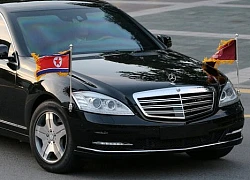 Xe bọc thép chống đạn Mercedes-Benz S600 Pullman Guard cùng Maybach 62S hộ tống Chủ tịch Triều Tiên về Hà Nội