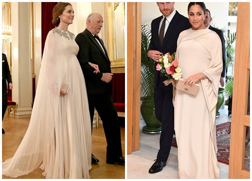 Cùng 1 style, Meghan Markle bị chê già và thô hơn Kate Middleton