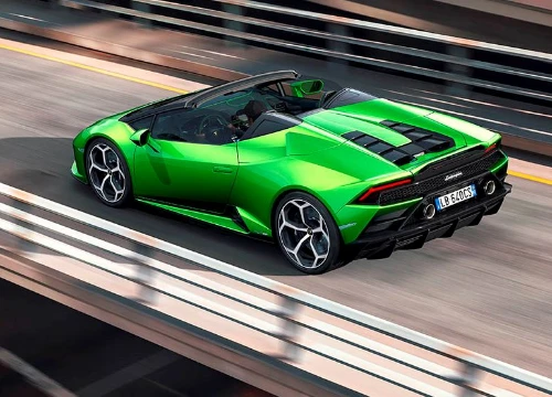 Ra mắt Lamborghini Huracan EVO Spyder: Siêu xe mui trần V10 thế hệ mới