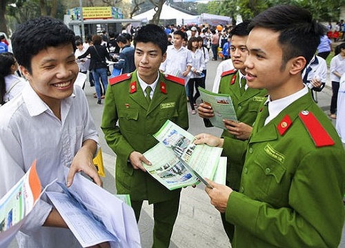 Biến động tuyển sinh vào các trường công an trong 5 năm qua