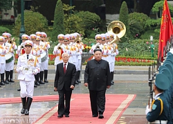 Hình ảnh lễ đón ông Kim Jong-un tại Phủ Chủ tịch