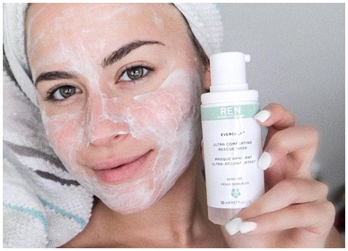 Mặt nạ REN Clean Skincare Evercalm Ultra Comforting Rescue Giải cứu làn da cấp tốc những khi nhạy cảm nhất