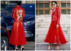 Mẫu áo thêu giúp Khánh Linh hút mắt tại Paris Fashion Week