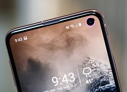 Biến 'nốt ruồi' trên Galaxy S10 thành vòng báo chỉ số pin