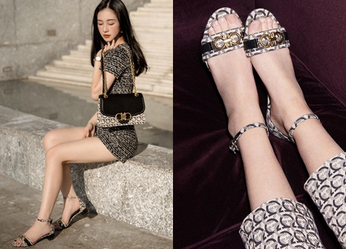 Jun Vu thanh lịch đậm chất Ý với họa tiết mới Gancini của nhà Salvatore Ferragamo