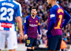 Messi rực sáng, Barcelona chật vật thắng derby Catalan