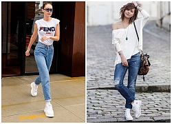 Mix đồ jeans với giày cá tính để nổi bật trong ngày 8/3