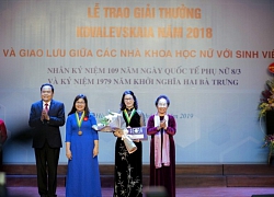 Nhà khoa học nữ duy nhất nhận giải thưởng Kovalevskaia 2018 là ai?