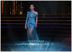 Nhật Hà gây tranh cãi với chiếc váy xanh mướt tại bán kết Miss Int' Queen 2019