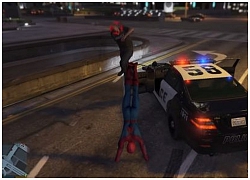 Spider-man phiên bản PS4 đã xuất hiện "đại náo" phố phường GTA 5