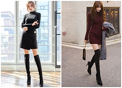 Mách chị em chiêu phối đồ sành điệu với boots cao cổ cực chất