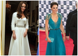 Những chiếc đầm dạ hội lung linh của Công nương Kate Middleton khiến cô như công chúa Disney đời thực