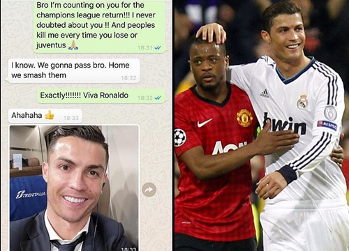 Cựu sao MU đăng tải đoạn tin nhắn ngạo nghễ của Ronaldo trước thềm trận cầu sinh tử với Atletico Madrid