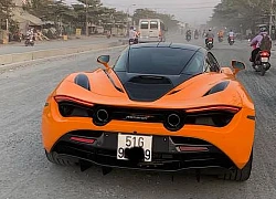 Là chiếc thứ 3 về Việt Nam nhưng siêu xe McLaren 720S màu cam mới là chiếc đầu tiên ra biển trắng