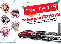 Toyota tổ chức để người tiêu dùng lái thử tất cả các dòng xe tại Hà Nội