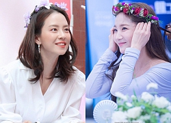 Chỉ cần Song Ji Hyo - Park Min Young cười và đeo vòng hoa, nữ thần sẽ xuất hiện