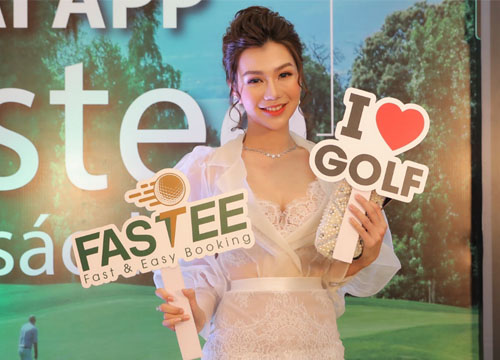 Á hoàng Golf Queen Hải Anh sang trọng quyến rũ tại sự kiện mới